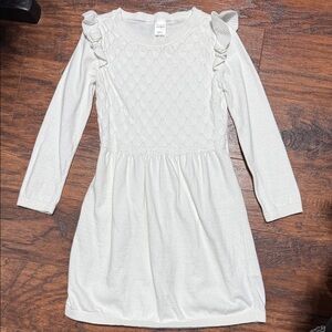 Carter's White Ruffle Casual Dress